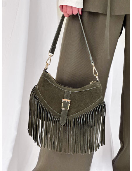 Jade suede bag