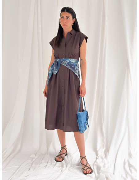 Poplin shirt dress