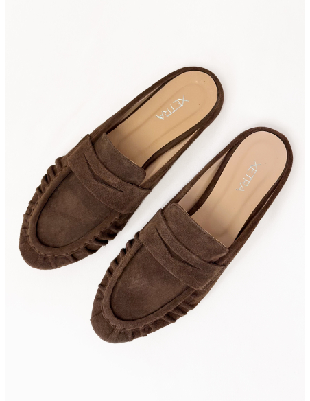 Mocassino mule in suede Pre-Order