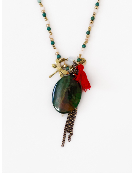Collana charm e perline