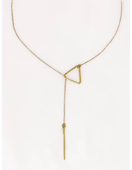 Adjustable triangle necklace