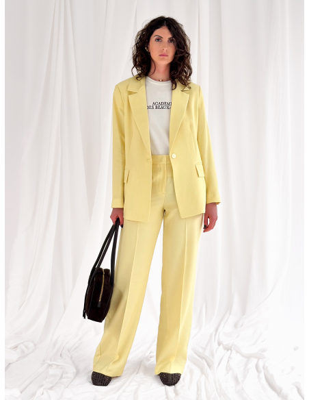 Single-breasted jacket in viscose blend