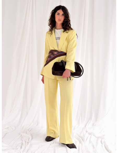 Single-breasted jacket in viscose blend