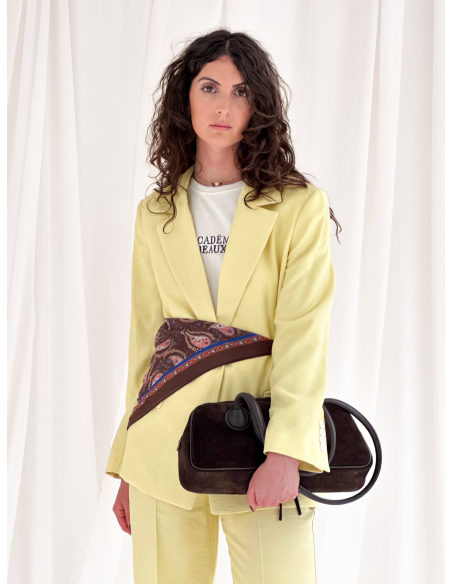 Single-breasted jacket in viscose blend