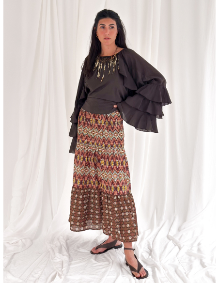 Ethnic Maxi Skirt