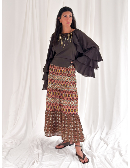Ethnic Maxi Skirt