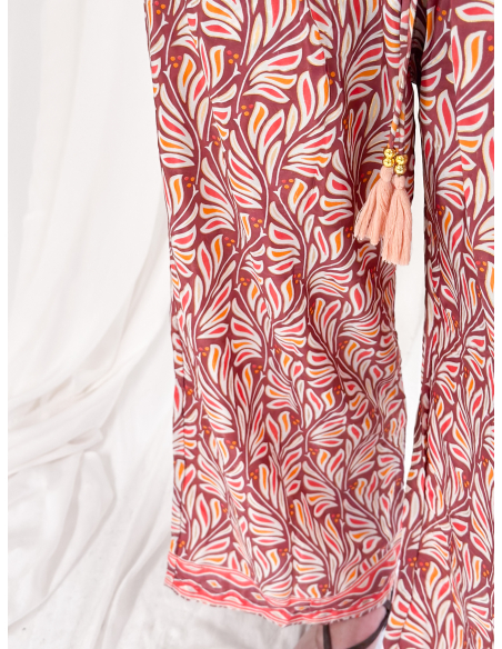 Fluid trousers in a silk blend