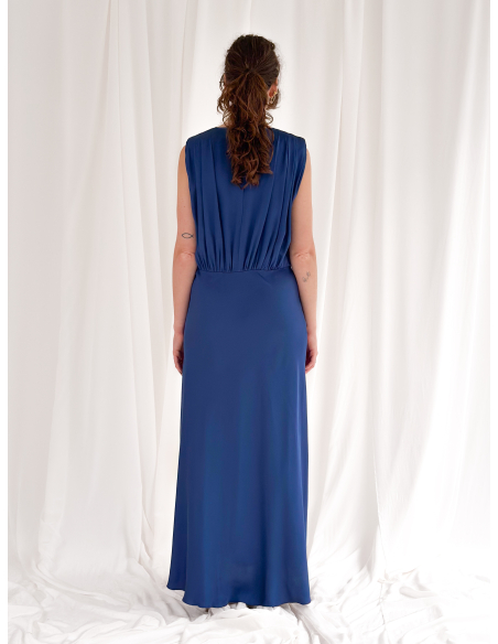 Abito drappeggiato senza maniche