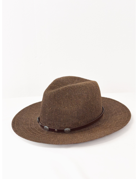 Cappello in paglia con dettaglio western