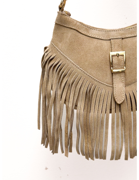 Sand Jade suede bag