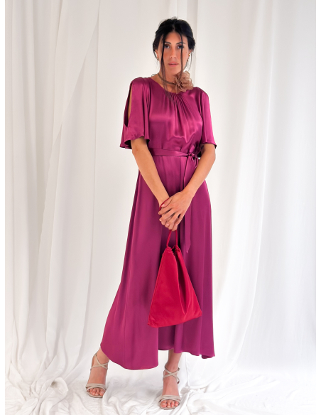 Abito svasato con manica cut out