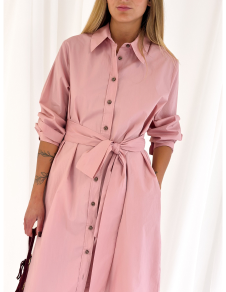 Poplin shirt dress