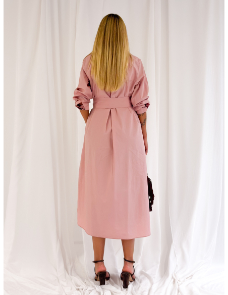 Poplin shirt dress