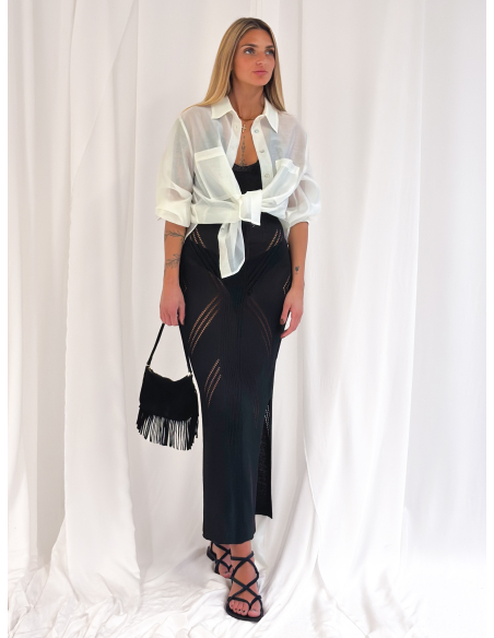 Eucalyptus viscose shirt with pockets