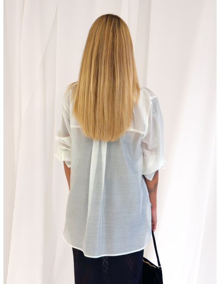 Eucalyptus viscose shirt with pockets