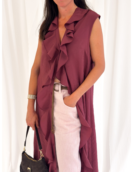 5-pocket trousers in linen & cotton