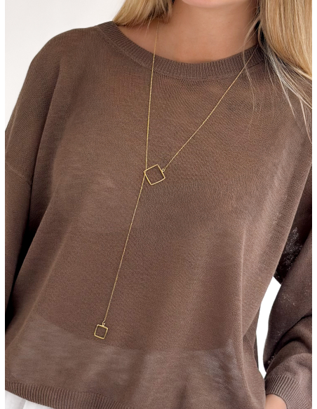 Collana quadrati regolabile