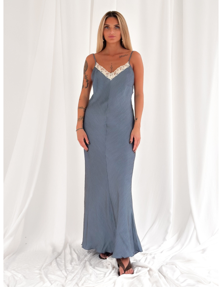 Slip dress con pizzo