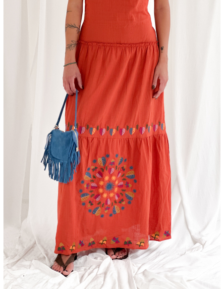Maxi dress con ricami