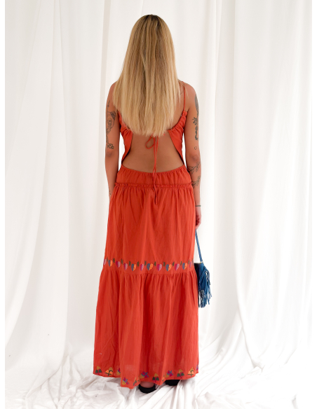 Maxi dress con ricami