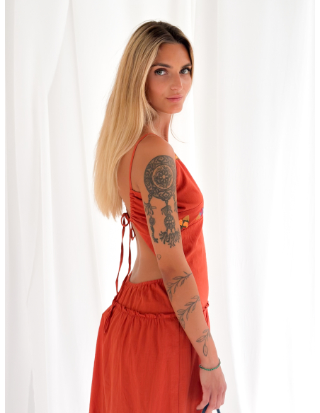 Maxi dress con ricami