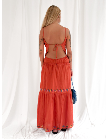 Maxi dress con ricami