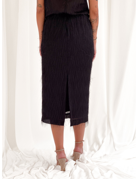Plume midi skirt