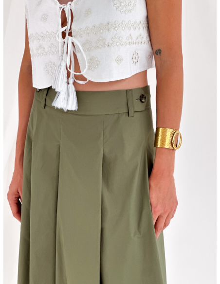 Maxi cotton skirt