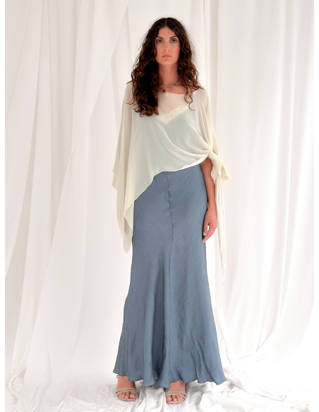 Slip dress con pizzo