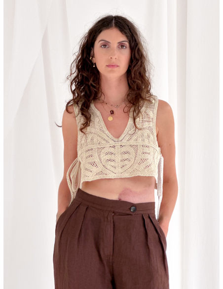 Crochet vest