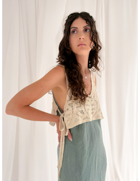 Long linen dress