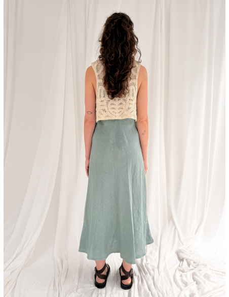 Long linen dress