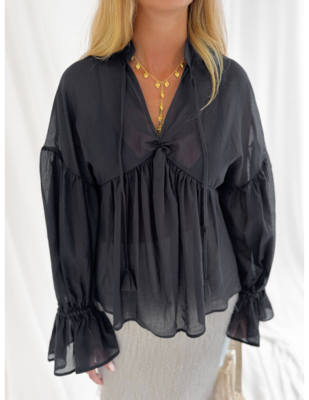 Cotton muslin blouse