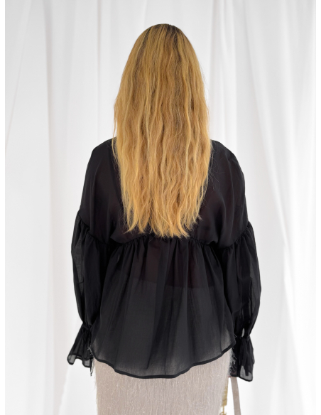 Blusa in mussola di cotone