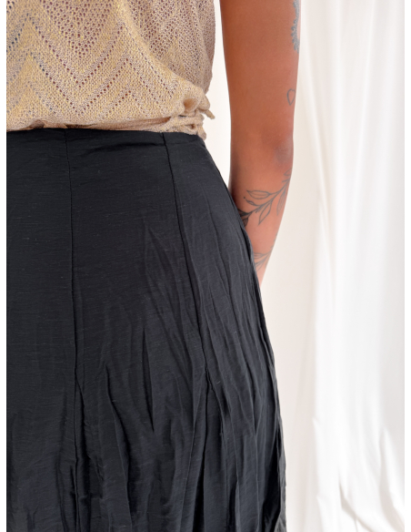 Maxi skirt goffrata