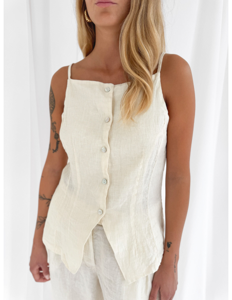 Linen vest