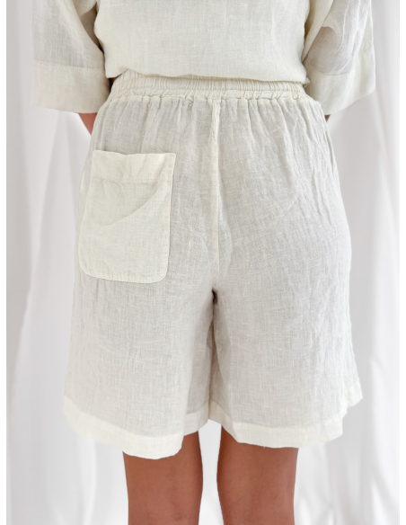 Linen Bermuda shorts