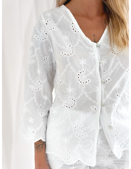 Broderie anglaise shirt