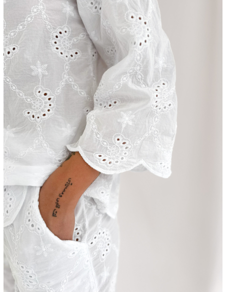 Broderie anglaise shirt