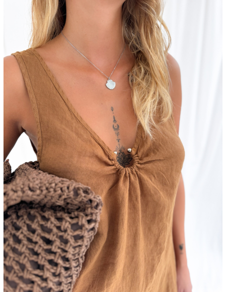 linen maxi dress