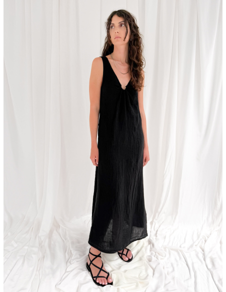 linen maxi dress