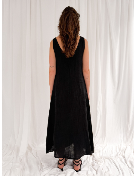 linen maxi dress