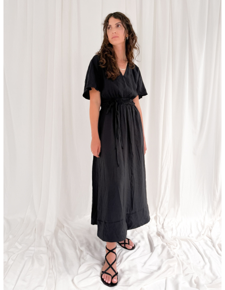 Maxi Dress with Waist Straps