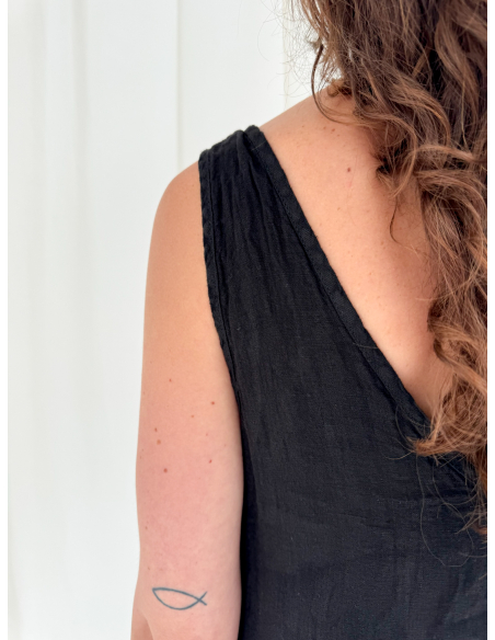 linen maxi dress