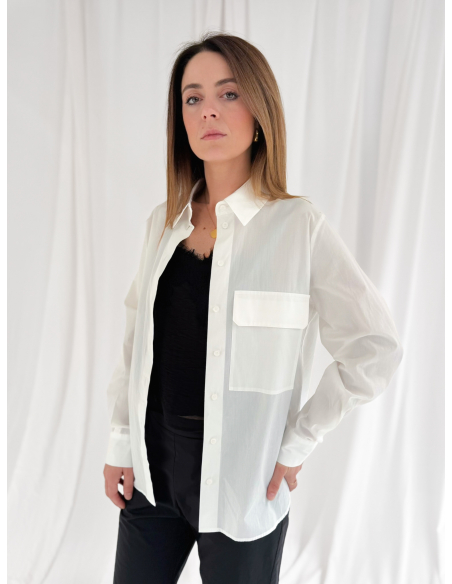 Cotton poplin shirt