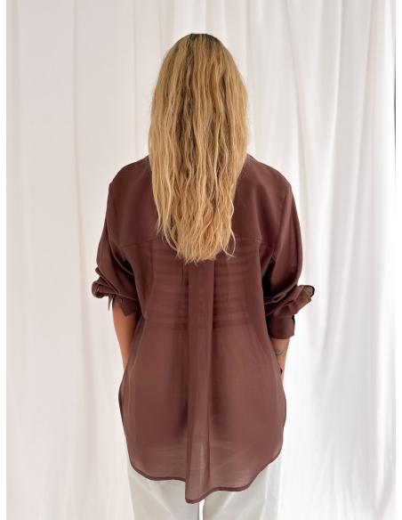 Eucalyptus viscose shirt with pockets
