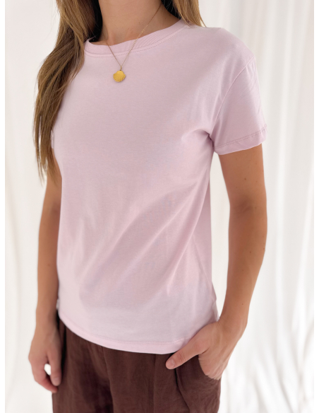 T-shirt girocollo mezza manica