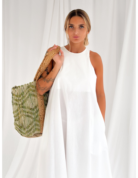 Sleeveless Flared Maxi Dress
