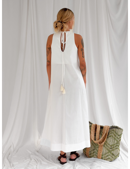 Sleeveless Flared Maxi Dress