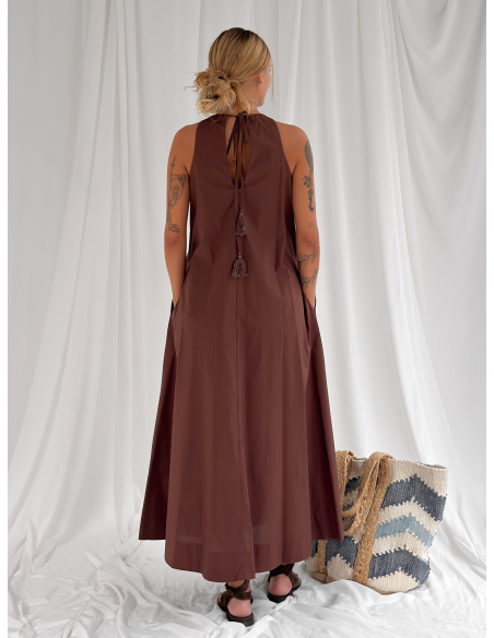 Sleeveless Flared Maxi Dress